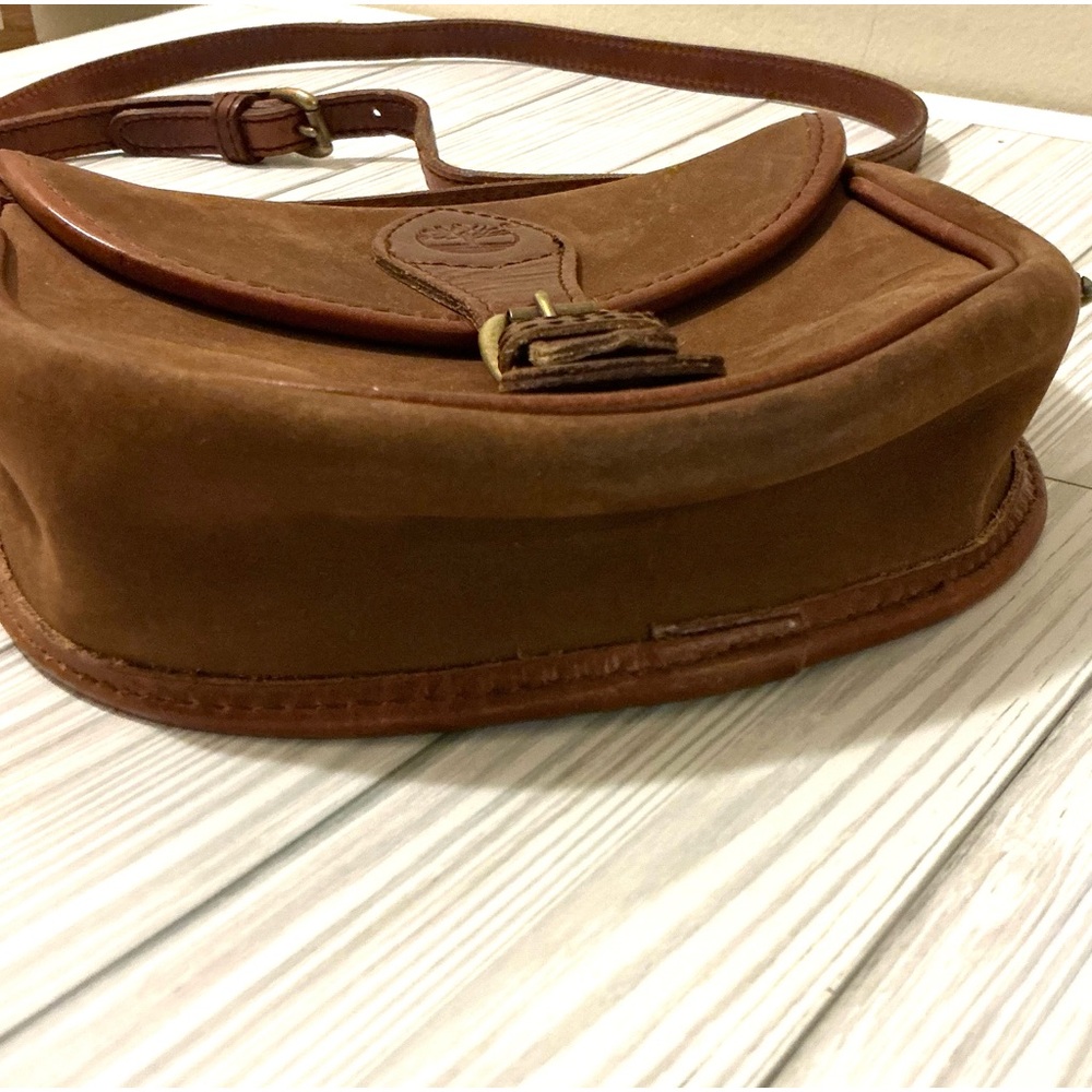 Brown Vintage Boho Style Leather Crossbody Bag - Picture 6 of 16